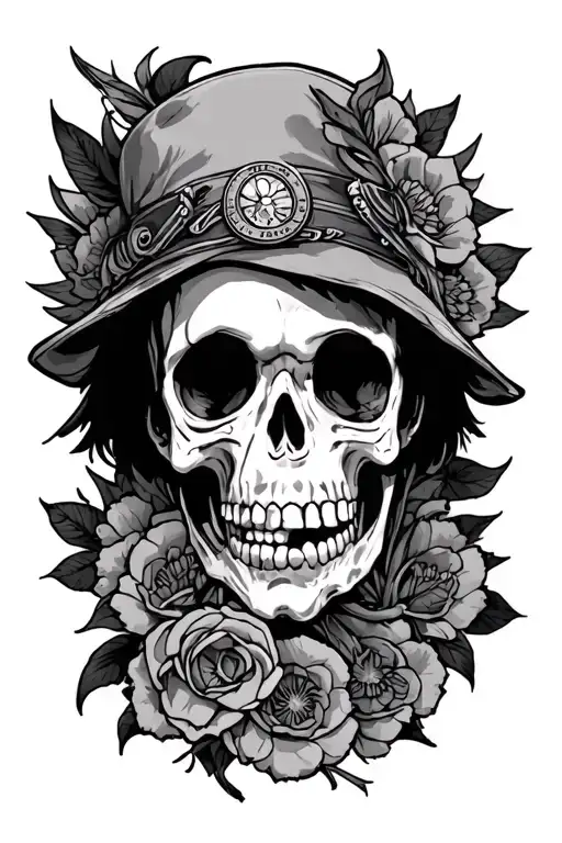 chopper one piece tattoo design idea