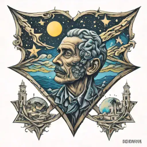 starry night Cuba   tattoo design idea