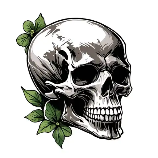Irish Skull tattoo design idea
