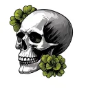Irish Skull tattoo design idea