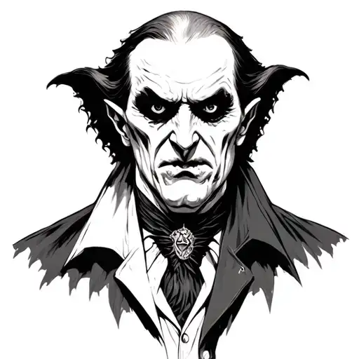 Dracula tattoo design idea