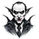 Dracula tattoo design idea