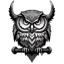 Viking Owl tattoo design idea