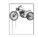 Cheating Death motorcycle tattoo design idea