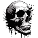 Stencils Skull tattoo design idea