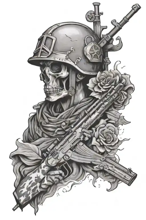 If You Want Peace Prepare for War tattoo design idea