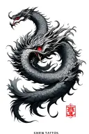 Shen long tattoo design idea