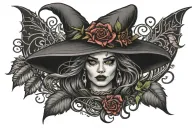 Witchy  tattoo design idea