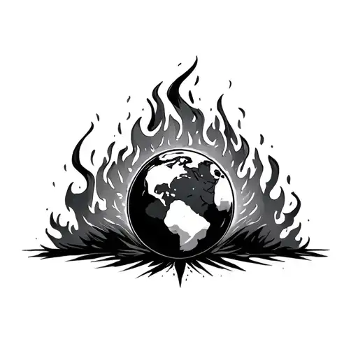 Go forth and set the world on fire tattoo design idea
