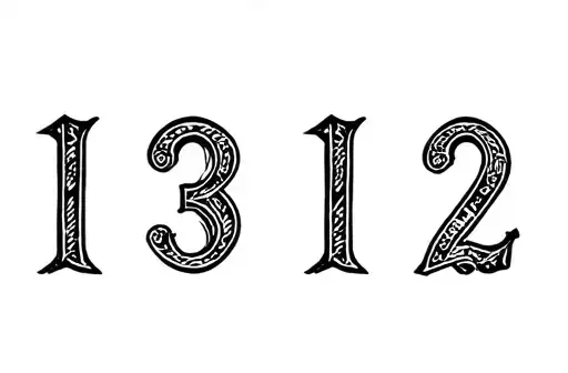 "1312" tattoo design idea