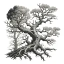Dead Tree tattoo design idea