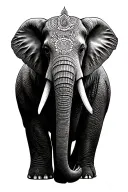 elephant mandala design incorporating tattoo design idea