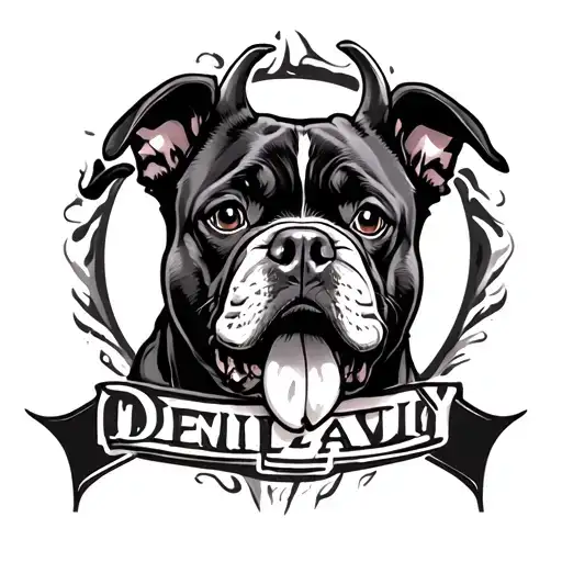 Devil Dog tattoo design idea