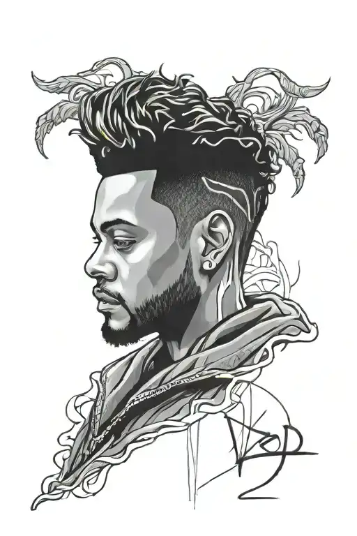 The Weeknd Xo tattoo design idea