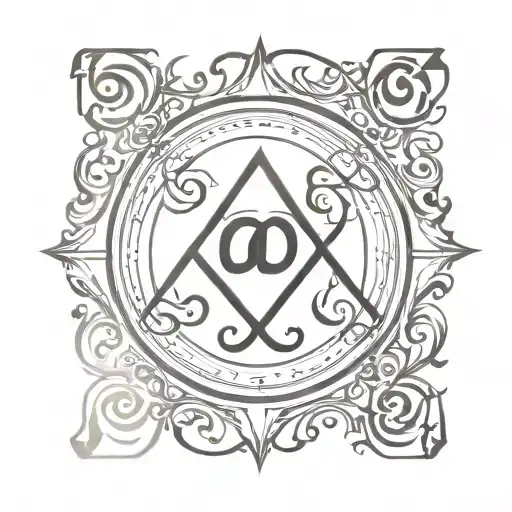 card game with triskel symbol integrated tattoo design idea