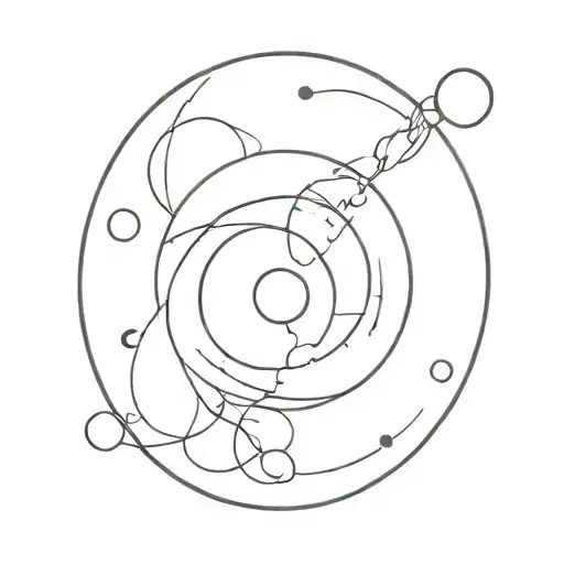 the world keeps spinning tattoo design idea