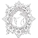 memorial tattoo design idea