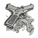 glock 17 tattoo design idea