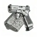 glock 17 tattoo design idea
