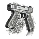 glock 17 tattoo design idea