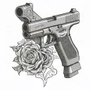 glock 17 tattoo design idea