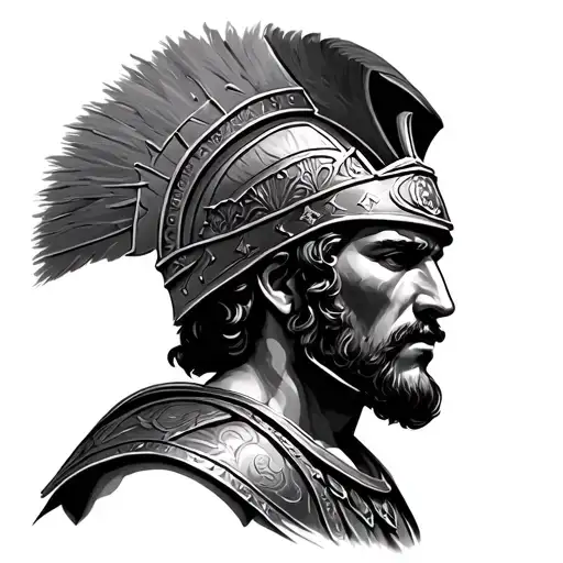 Roman centurion tattoo design idea