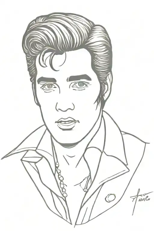 elvis Presley tattoo design idea