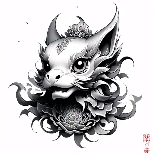 Pixiu tattoo design idea