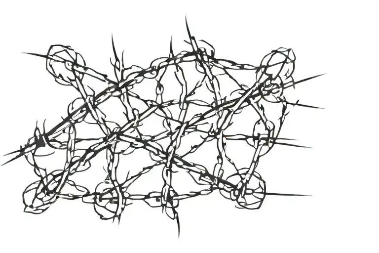 Barbed wire tattoo design idea