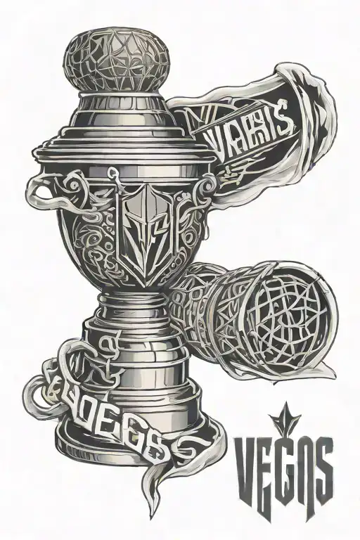 Vegas Golden Knights Stanley Cup Champions tattoo design idea