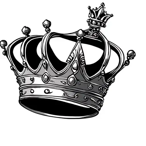 princess crown tattoo design idea