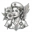 nurse tattoo design idea