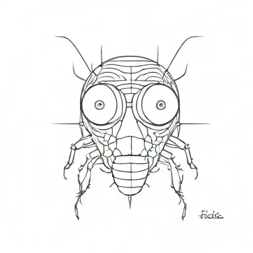 minimal face tattoo of fly, done in prison, stick and poke, made to be under the eye tattoo design idea