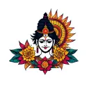 Sudarshan chakra tattoo design idea