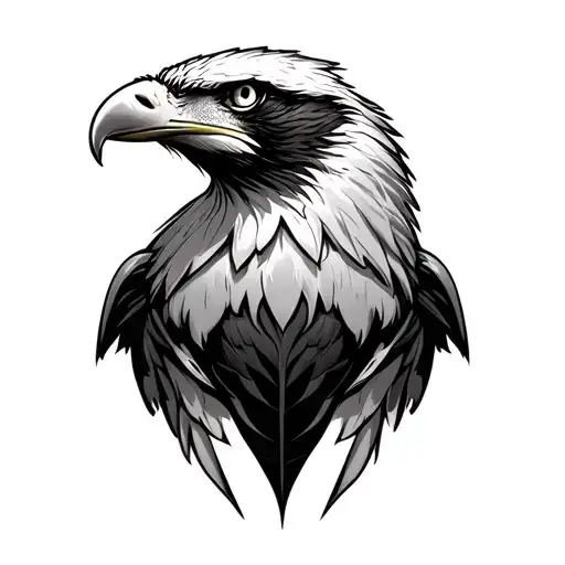 cover up of eagle head tattoo design idea