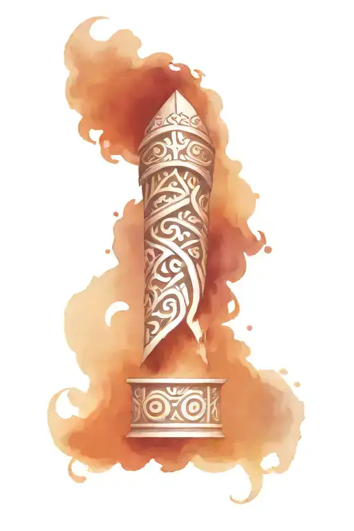 arm sleeve of a viking fighting off the knights of the round table tattoo design idea