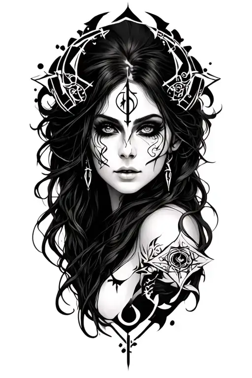 Jinx arcane symbols  tattoo design idea