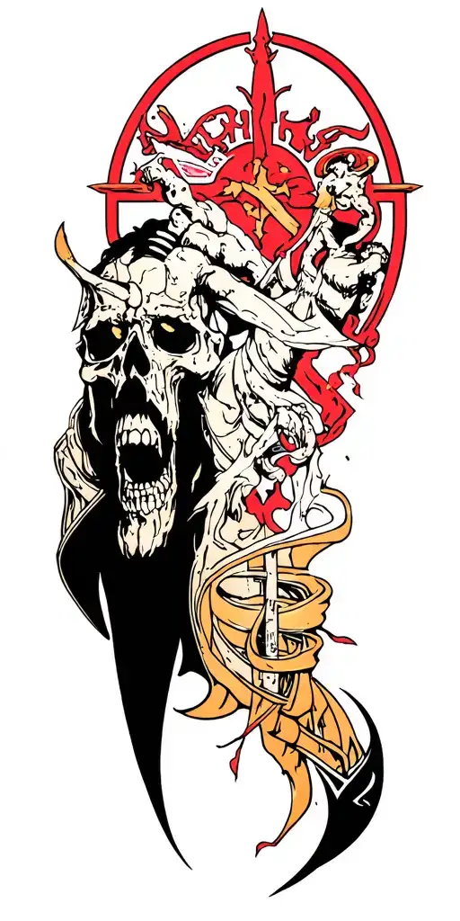 blasphemous game tattoo tattoo design idea