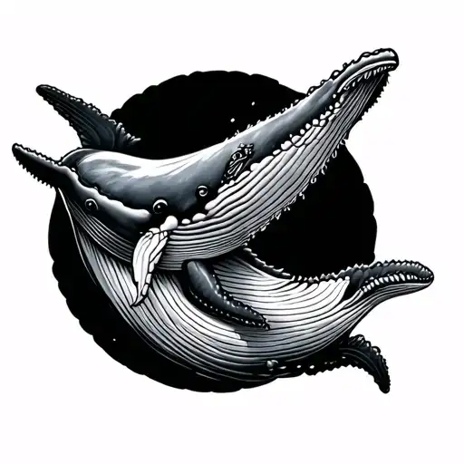 Humpback Whale tattoo design idea