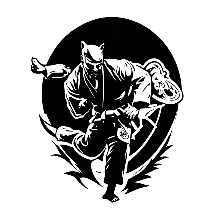Brazilian Jiu Jitsu tattoo design idea