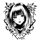 I love bbc qos blacked tattoo design idea