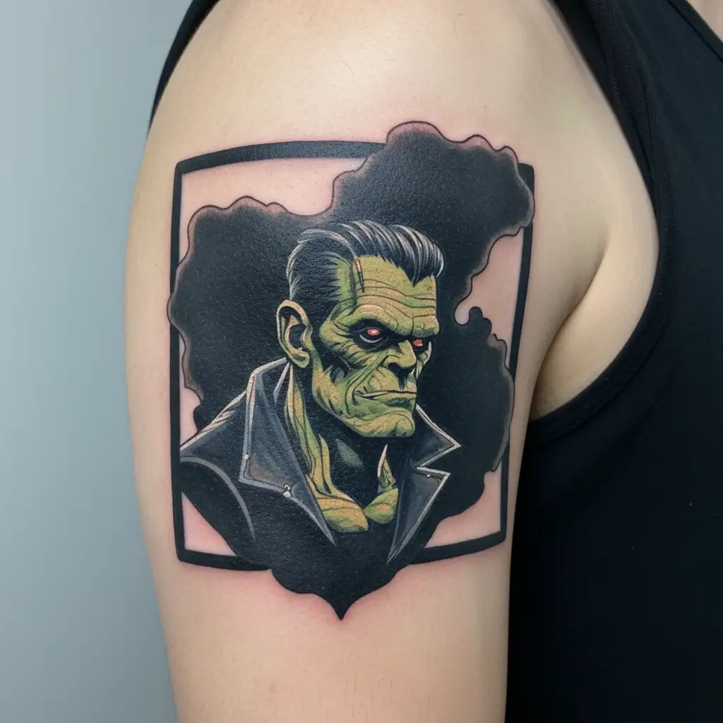 frankenstein tattoo design idea