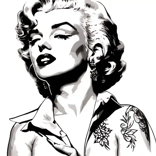 Marilyn Monroe tattoo design idea