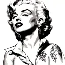 Marilyn Monroe tattoo design idea