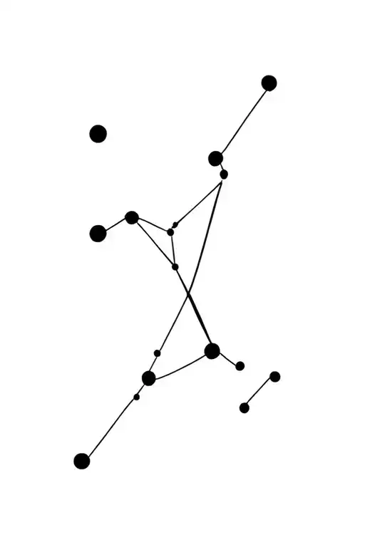 Virgin constellation and Aquarius symbol incorporated tattoo design idea