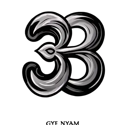 Gye Nyame Ghana tattoo design idea