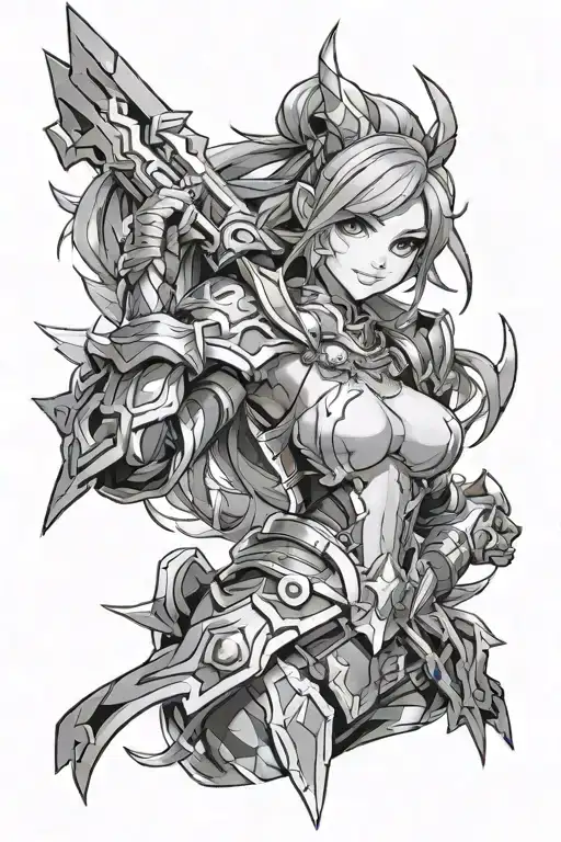 Mobile Legends game characters tattoo design idea