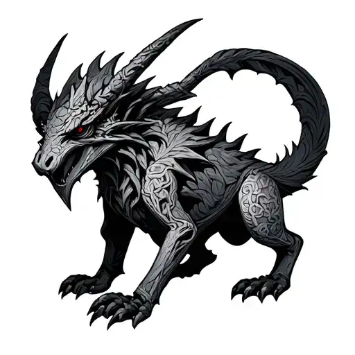 Moloch tattoo design idea