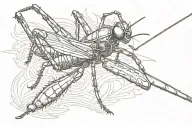 cricket tattoo design idea