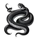 king cobra snake tattoo design idea